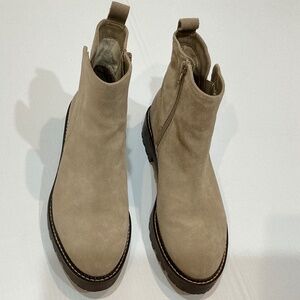 Nordstrom Miller 2 Water Resistant suede  Boot BEIGE TAUPE, Size 9.5